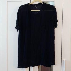 Black over sized tee shirt